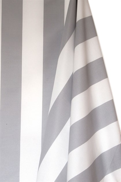 Picture of Stripe Cotton Blend - Grey and White