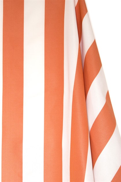 Picture of Stripe Cotton Blend - Orange and White