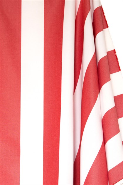 Picture of Stripe Cotton Blend - Red and White