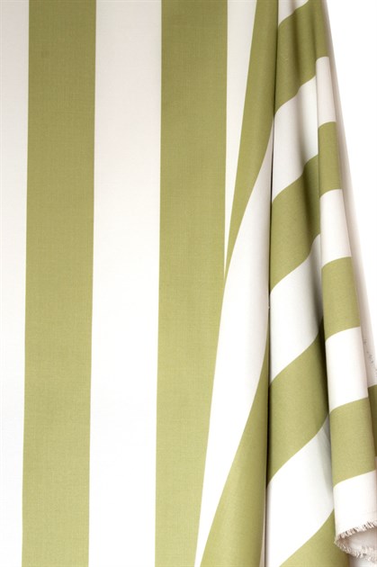 Picture of Stripe Cotton Blend - Green and White