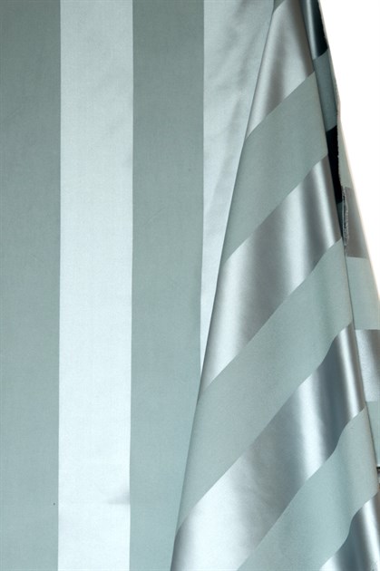 Picture of Stripe Faux Silk - Light Blue