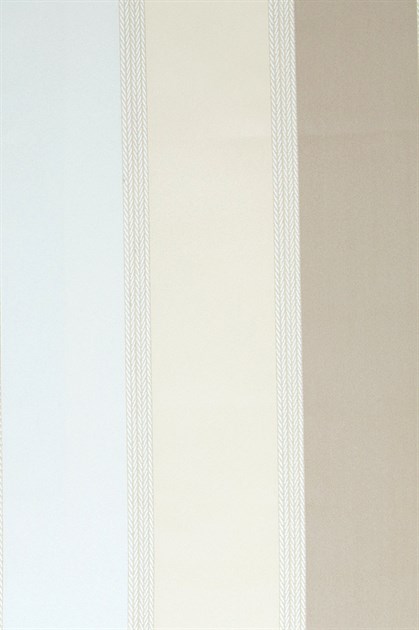 Picture of Stripe Faux Silk - Beige, Ivory and White