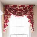 Picture of Red & Gold Leaf Valance Only
