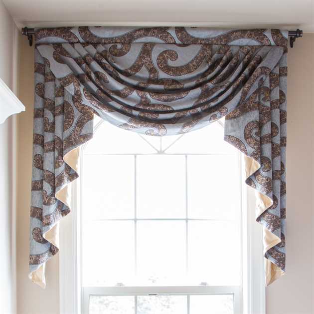 Picture of Blue & Brown Chenille Valance Only