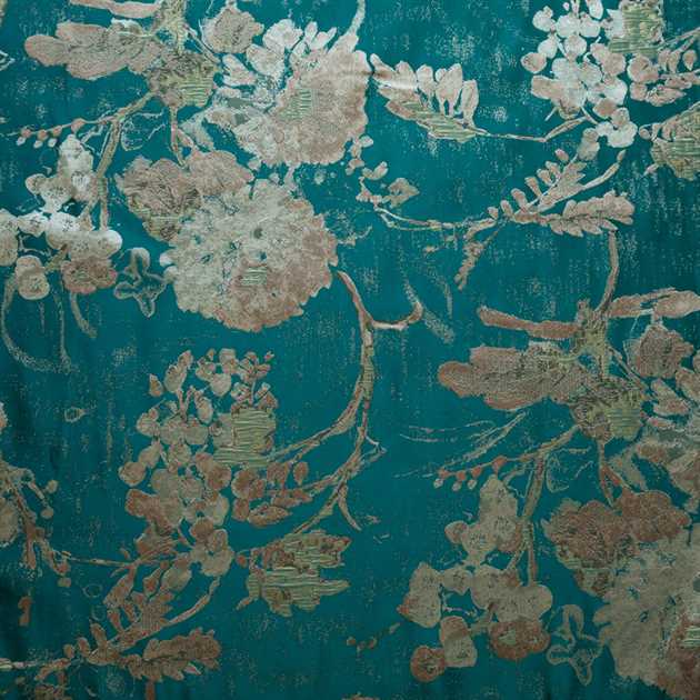 Picture of Teal Kimono Flowers