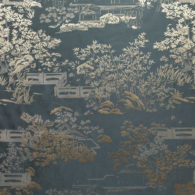 Picture of Bamboo Garden - Steel Blue
