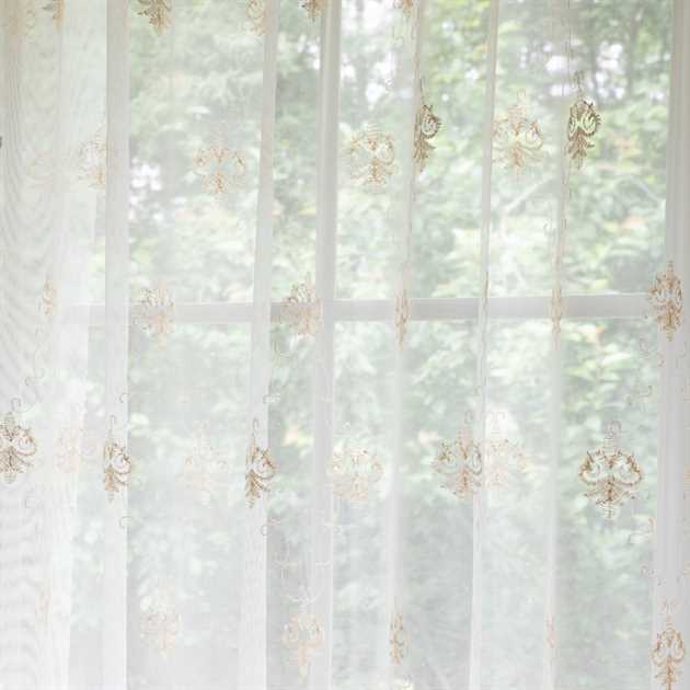 Picture of Classic Motif Sheer Curtains